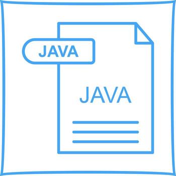 icono de vector de java