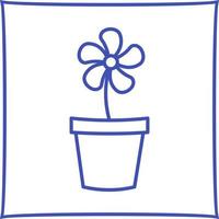 Flower Pot Vector Icon