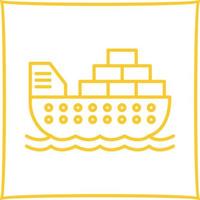 Cargo Ship Vector Icon