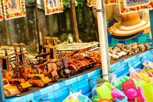 Crafts made of polished wood. Yogyakarta typical souvenirs. photo