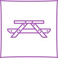 Picnic of Table Vector Icon
