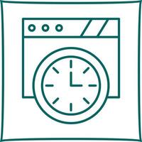 Wall Clock Vector Icon