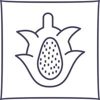 icono de vector de fruta de dragón