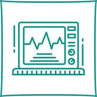 icono de vector de monitor de electrocardiograma