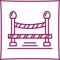 Do Not Cross Line Vector Icon