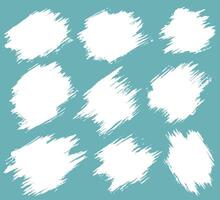 Hand drawing vector brush stroke boxes set