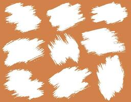 Ink splashes vector brush stroke boxes set