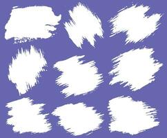 Set of brush strokes vector