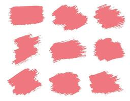 Paint brush stroke collection vector