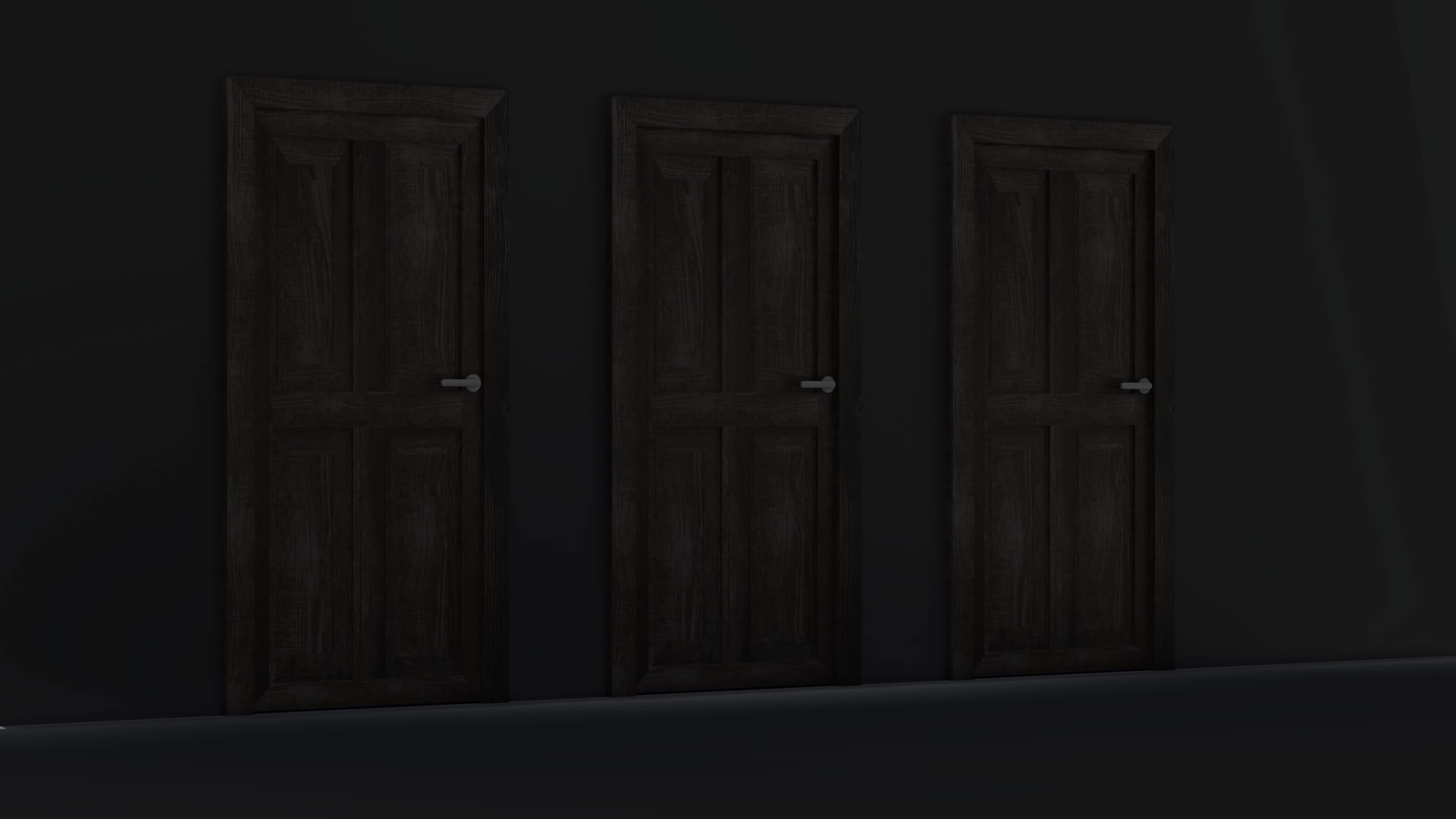 Opening Three Doors Choice Concept 19916420 Stock Video at Vecteezy