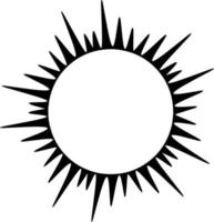 solar eclipse marco con Copiar espacio para tu texto o diseño vector