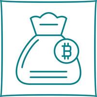 icono de vector de bolsa de dinero