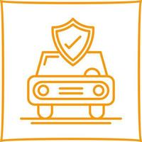 icono de vector de seguro de coche