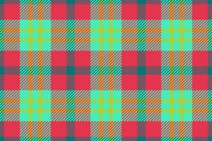 Plaid texture tartan. Background check textile. Seamless fabric vector pattern.