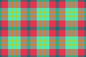 Plaid texture tartan. Background check textile. Seamless fabric vector pattern.