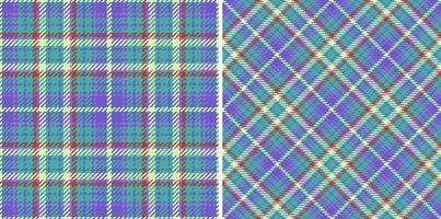 Plaid seamless vector. Fabric textile tartan. Texture pattern check background. vector