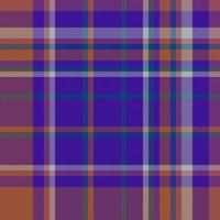 Tartan check texture. Fabric plaid background. Vector seamless pattern textile.