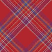 Plaid pattern vector. Check fabric texture. Seamless textile design for clothes, paper print. vector