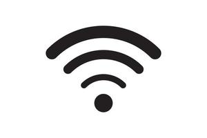 conexión de señal de símbolo wi fi. señal de tecnología inalámbrica de internet vectorial. icono de comunicación de red wifi. vector