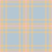 Plaid seamless pattern. Check fabric texture. Vector textile print.