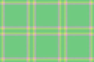 Plaid textile pattern. Fabric tartan background. Check vector seamless texture.