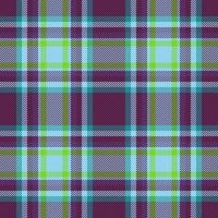 Plaid tartan textile. Fabric texture background. Seamless check pattern vector. vector