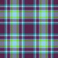 Plaid tartan textile. Fabric texture background. Seamless check pattern vector. vector