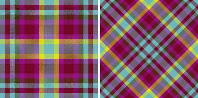 Fabric check vector. Plaid background textile. Seamless texture pattern tartan. vector