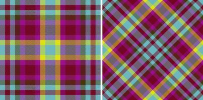 Fabric check vector. Plaid background textile. Seamless texture pattern tartan. vector