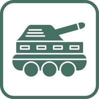 icono de vector de tanque de infantería