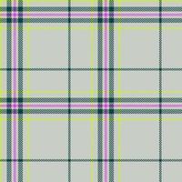 Plaid seamless pattern. Check fabric texture. Vector textile print.