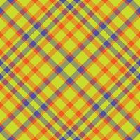 Plaid pattern vector. Check fabric texture. Seamless textile design for clothes, paper print. vector