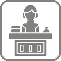 Office Reception Vector Icon