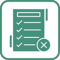 Fake List Vector Icon
