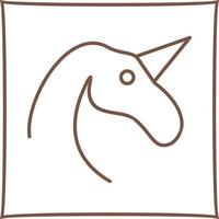 icono de vector de unicornio