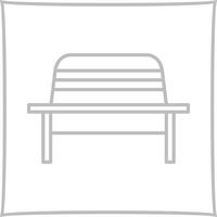 Garden Bench Vector Icon