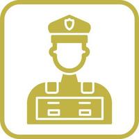 icono de vector de hombre de policía