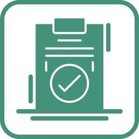 icono de vector de marca de verificación