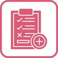 Medical Examination List Vector Icon