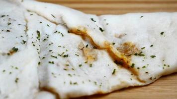 Top view of homemade roti chapati on table video