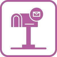 icono de vector de caja de correo