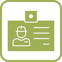 Identity Card Vector Icon