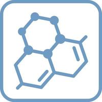 icono de vector de molécula