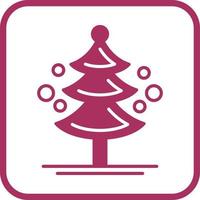 icono de vector de árbol de pino