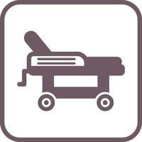 Hospital Bed Vector Icon