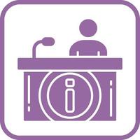 Information Desk Vector Icon