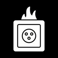 Unique Fire in Socket Vector Icon