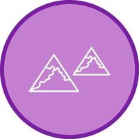 Unique Mountains Vector Icon