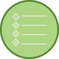 Unique Numbered list Vector Icon