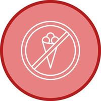 No Icecream Vector Icon